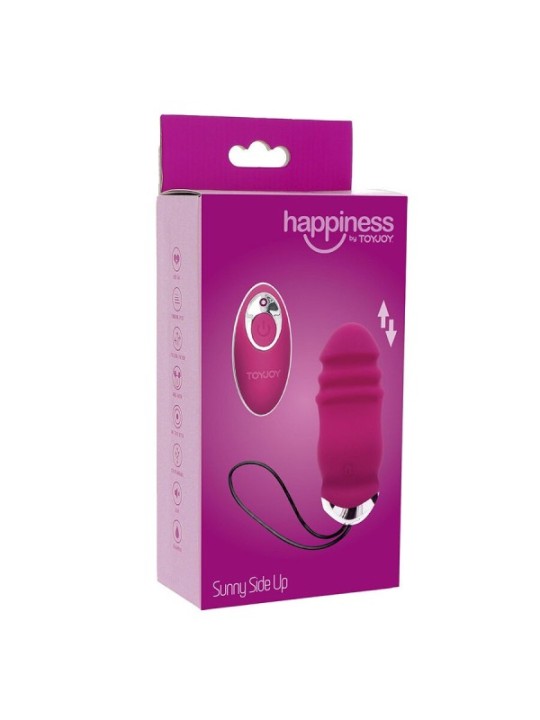 TOYJOY - HAPPINESS SUNN SIDE UP AND DOWN VIBRATEUR FUCHSIA TÉLÉCOMMANDE