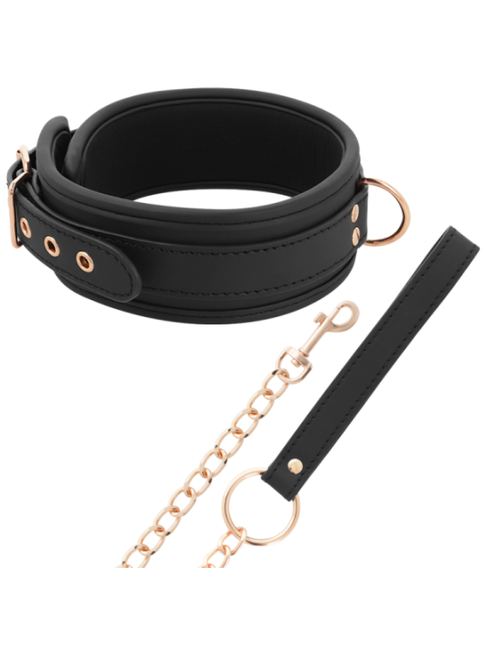 COQUETTE CHIC DESIRE - COLLIER FANTAISIE EN CUIR VÉGAN AVEC BRACELET ET DOUBLURE EN NÉOPRÈNE