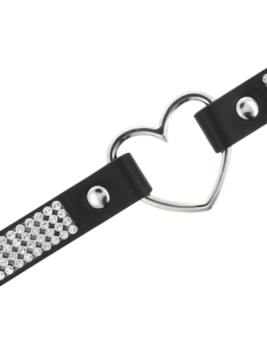 COQUETTE CHIC DESIRE - RAS DE COU EN CUIR VEGAN AVEC COEUR
