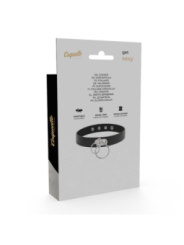 COQUETTE CHIC DESIRE - RAS DE COU DOUBLE ANNEAU EN CUIR VÉGAN