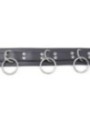 OHMAMA FETISH - COLLIER DE SOUMISSION AVEC 3 ANNEAUX