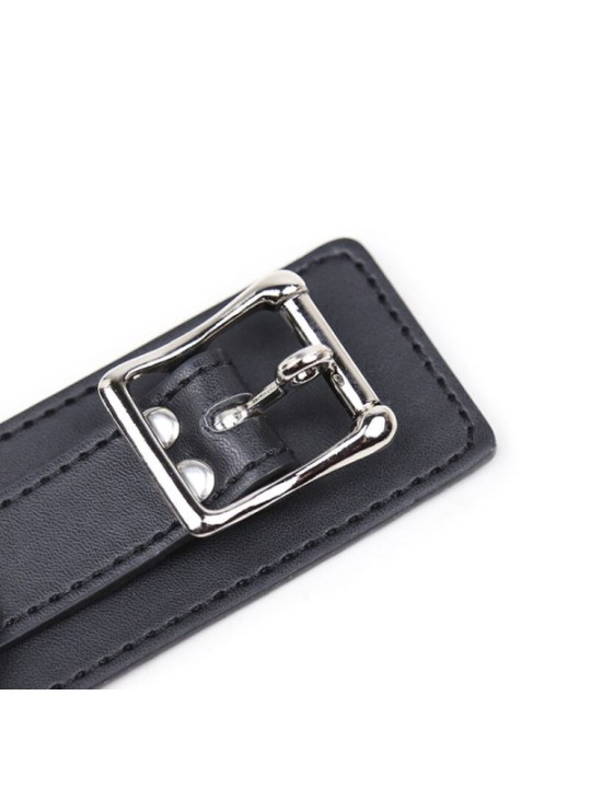 OHMAMA FETISH - COLLIER DE SOUMISSION AVEC 3 ANNEAUX
