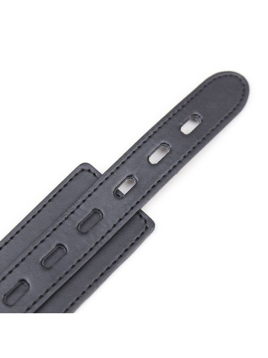 OHMAMA FETISH - COLLIER DE SOUMISSION AVEC 3 ANNEAUX