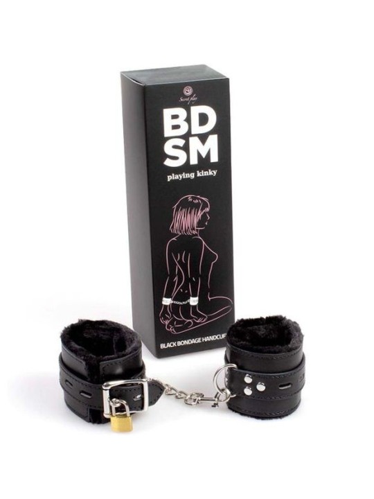SECRETPLAY - MENOTTES DE BONDAGE NOIRES COLLECTION BDSM