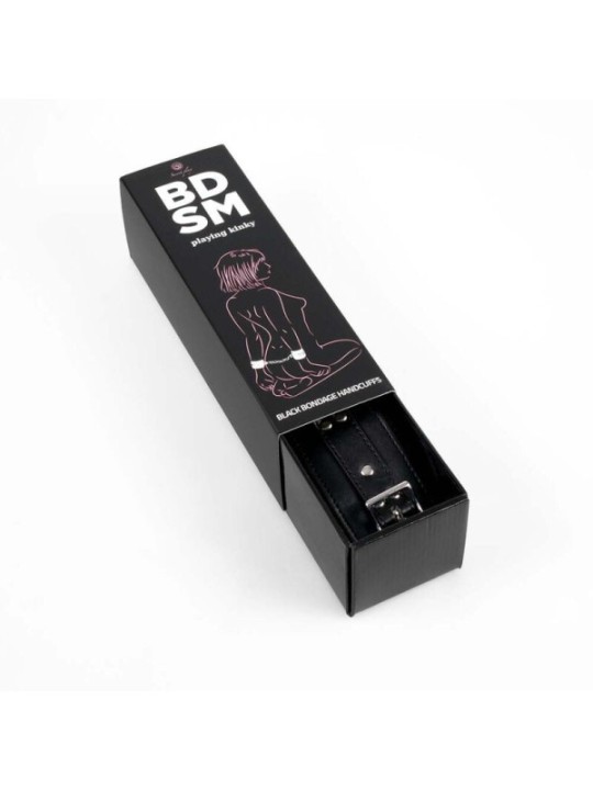 SECRETPLAY - MENOTTES DE BONDAGE NOIRES COLLECTION BDSM