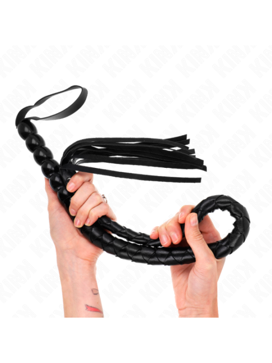KINK - FOUET SERPENT EN PERLES 80 CM