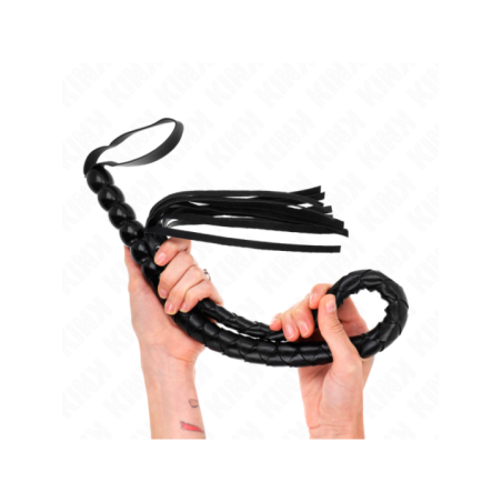 KINK - FOUET SERPENT EN PERLES 80 CM