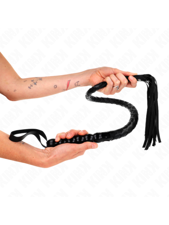KINK - FOUET SERPENT EN PERLES 80 CM