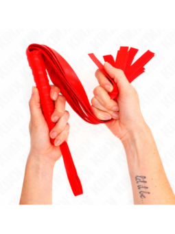 KINK - Fouet à queue large rouge 48,5 CM