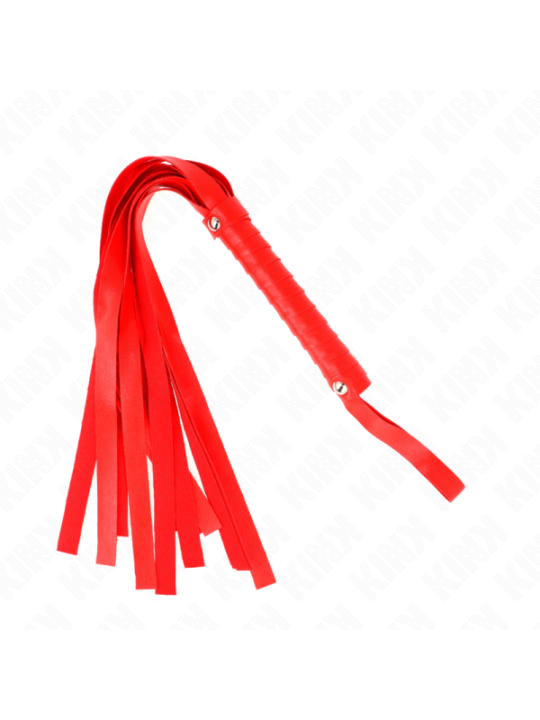 KINK - Fouet à queue large rouge 48,5 CM