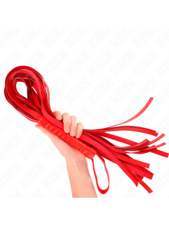 KINK - FOUET ROUGE MANCHE COURT LONG QUEUE 70 CM
