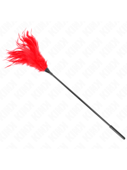 KINK - PLUSIEURS PLUMES DE CHATOUILLES ROUGES 45 CM