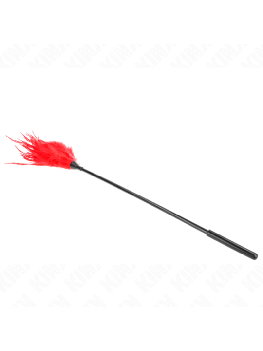 KINK - PLUSIEURS PLUMES DE CHATOUILLES ROUGES 45 CM