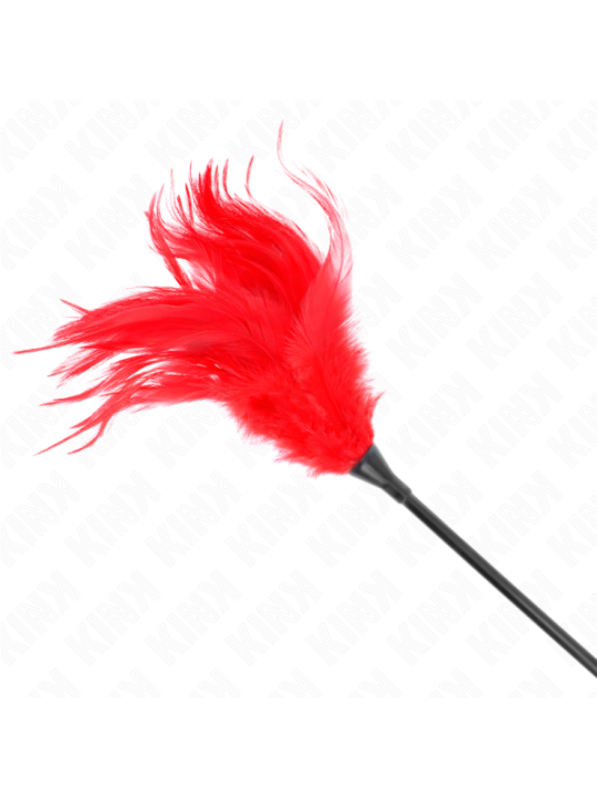 KINK - PLUSIEURS PLUMES DE CHATOUILLES ROUGES 45 CM