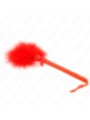 KINK - Baguette en corde de nylon avec plumes chatouillantes et noeud rouge 25 cm