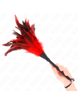 KINK - PLUMES DE POULET TICKLE EN FORME DE CORNE ROUGE 36 CM