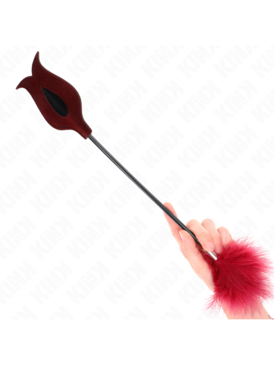 KINK - PLUMES DE CHACOUILLES AVEC PALETTE EN FORME DE ROSE 8 CM