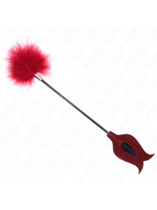 KINK - PLUMES DE CHACOUILLES AVEC PALETTE EN FORME DE ROSE 8 CM