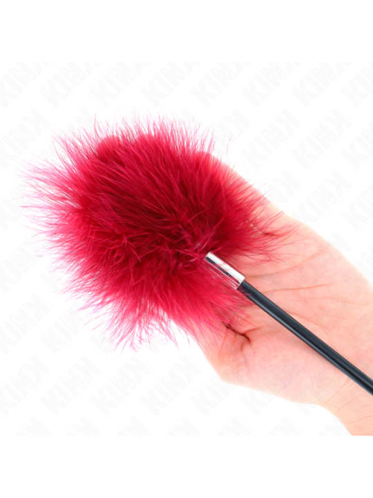 KINK - PLUMES DE CHACOUILLES AVEC PALETTE EN FORME DE ROSE 8 CM