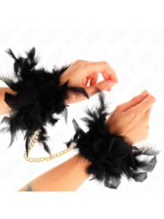 KINK - MANCHETTES EN PLUME AVEC CHAÎNE OR MODÈLE 1
