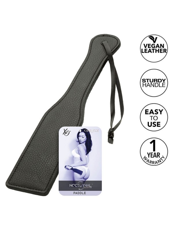 CALEXOTICS - NOCTURNAL PADDLE EN CUIR NOIR