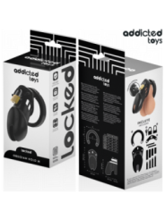 ADDICTED TOYS LOCKED - CAGE À PÉNIS OBSIDIAN HOLD TAILLE M