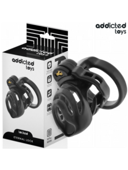 ADDICTED TOYS LOCKED - CAGE À PÉNIS À VERROUILLAGE ÉTERNEL 9 CM