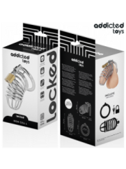 ADDICTED TOYS LOCKED - CAGE À PÉNIS EN MÉTAL IRON CELL 5 CM TAILLE L
