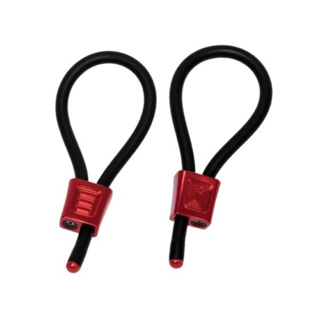 ELECTRASTIM - PRESTIGE ELECTRA LOOPS ANNEAUX PÉNIENS RÉGLABLES ROUGES