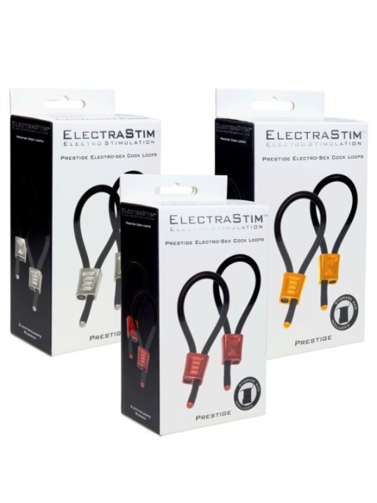 ELECTRASTIM - PRESTIGE ELECTRA LOOPS ANNEAUX PÉNIENS RÉGLABLES ROUGES