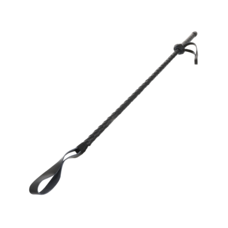 DARKNESS - FOUET BDSM FÉTICHISTE EN CUIR 60CM