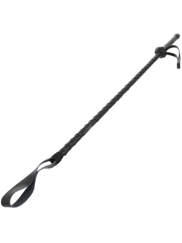 DARKNESS - FOUET BDSM FÉTICHISTE EN CUIR 60CM