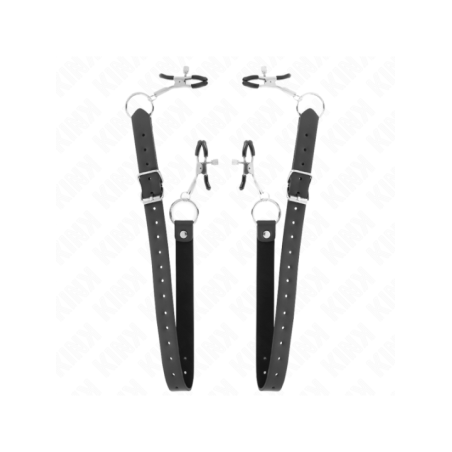 KINK - 4 PINCES À CLITORIS RÉGLABLES 34-48 CM