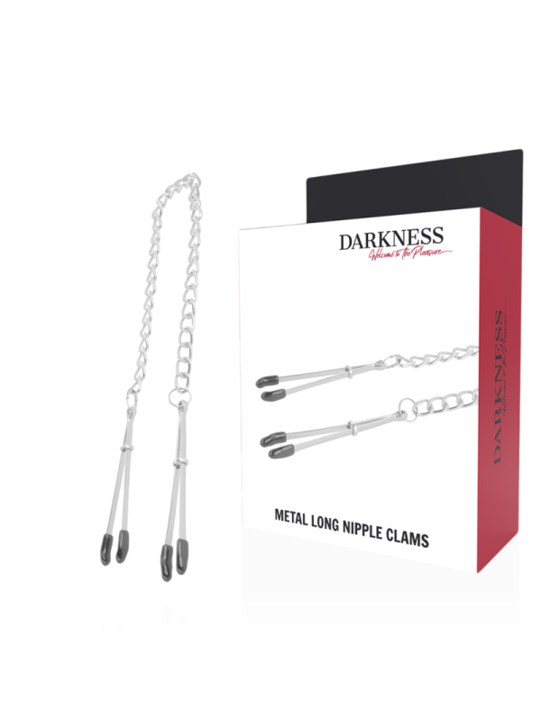 DARKNESS - PINCES À TÉTONS RÉGLABLES EN MÉTAL