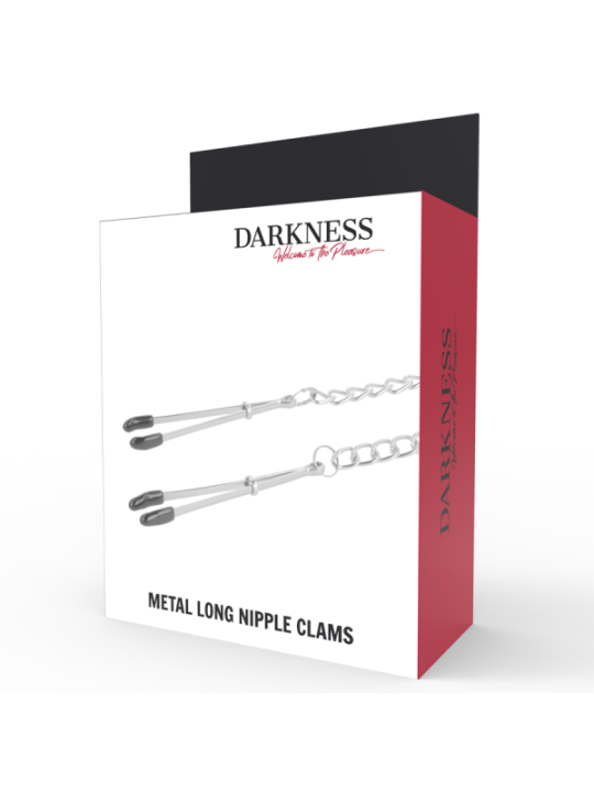 DARKNESS - PINCES À TÉTONS RÉGLABLES EN MÉTAL