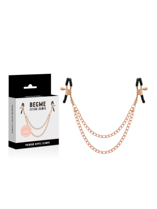 BEGME - BLACK EDITION PREMIUM PINCES À TÉTONS AVEC CHAÎNE