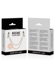 BEGME - BLACK EDITION PREMIUM PINCES À TÉTONS AVEC CHAÎNE