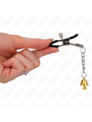 KINK - PINCES À TÉLÉMON PENDENTIF CLOCHE OR 6 CM