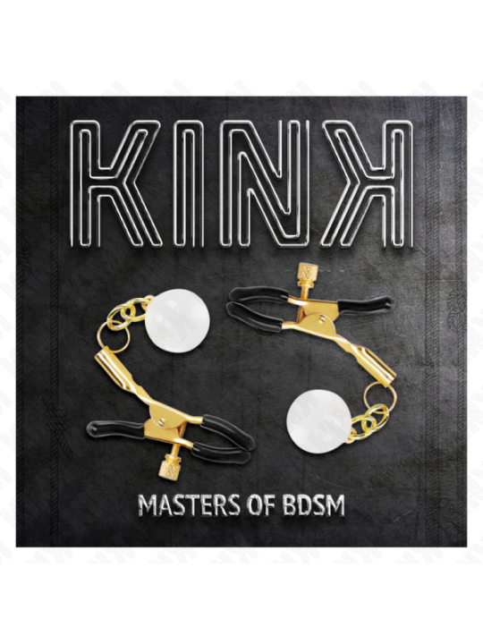 KINK - PINCES À METON BILLES DE VERRE OR 6 CM
