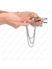 KINK - PINCES À METELIER AVEC 3 CHAÎNES ARGENT 20/23/28 CM