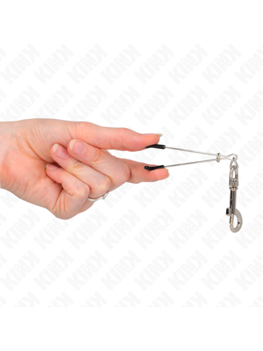 KINK - PINCE À METON CROCHET FIN ARGENT 7 CM