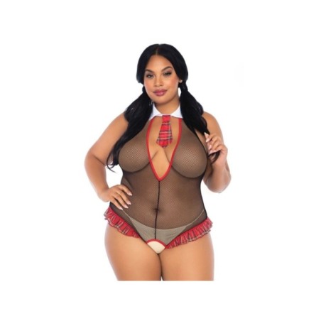 LEG AVENUE - ÉCOLIÈRE CROTHLESS FITNESS TEDDY GRANDE TAILLE