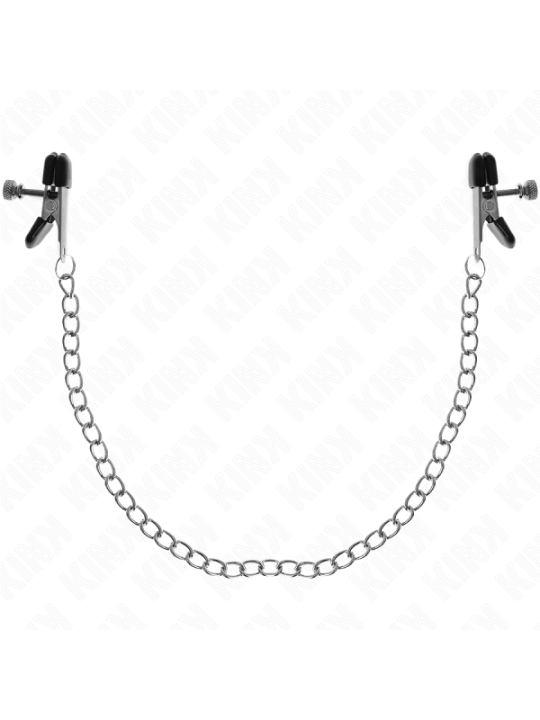KINK - PINCES À TAMELON CHAÎNE PLATE ARGENT 34 CM