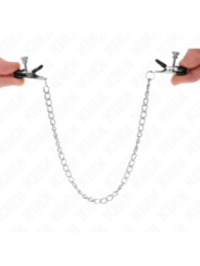 KINK - PINCES À TAMELON CHAÎNE PLATE ARGENT 34 CM