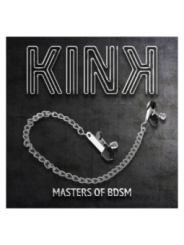 KINK - PINCES À TAMELON CHAÎNE PLATE ARGENT 34 CM