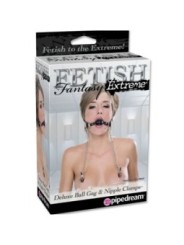 FETISH FANTASY EXTREME - DELUXE BALL GAG ET PINCES À TETONS