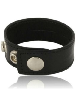 LEATHER BODY - SANGLE DE PÉNIS RÉGLABLE EN CUIR NOIR