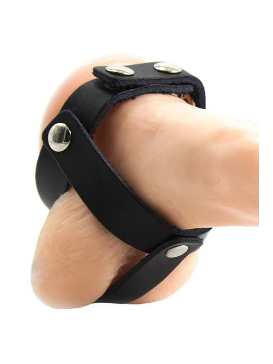 CAGE À BALLES EN CUIR OHMAMA FETISH