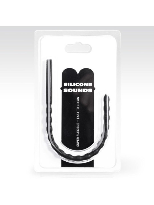 ALL BLACK - SONDE URÉTRALE EN SILICONE 6/8 MM