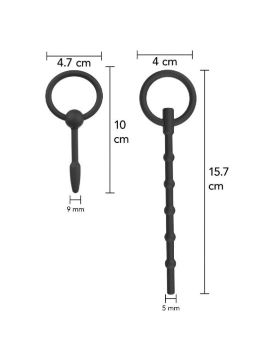 HIDDEN DESIRE - EXTREME ADVANCED SET DE PLUGS URÉTRAUX 2 UNITÉS